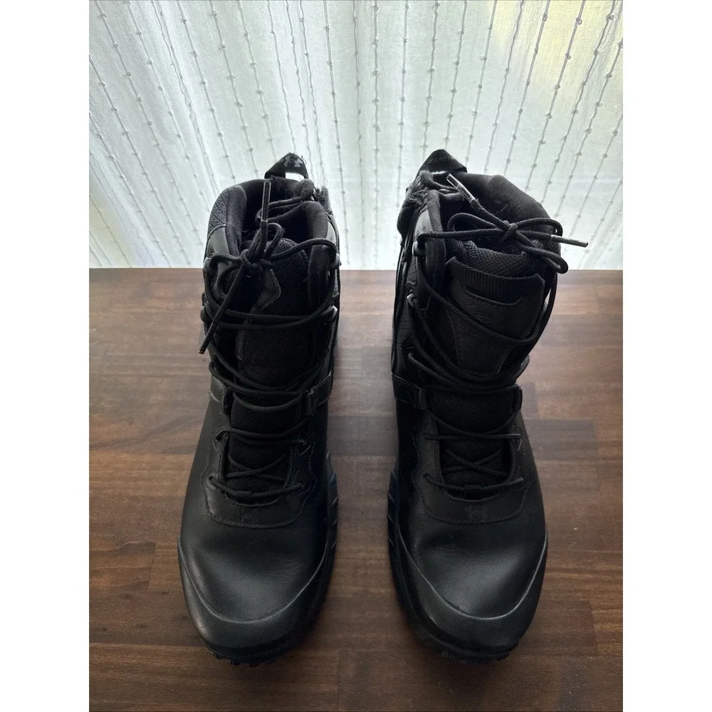 UNDER AMOUR MENS BLACK BOOT UA MG VALSETZ LTHR WP ZIP 3026738-001